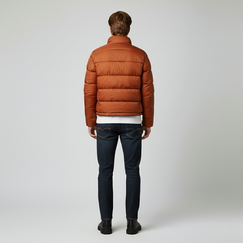 Plumífero con acolchado para hombre
