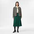 Chaqueta de tweed de acabado texturizado para mujer