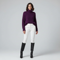 Jersey de canalé de punto para mujer