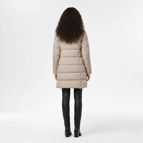 Abrigo con acolchado para mujer