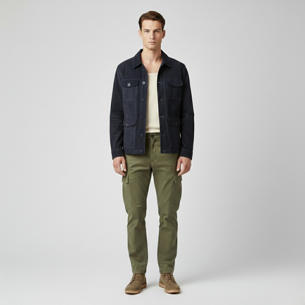 Chaqueta de estilo utilitario para hombre