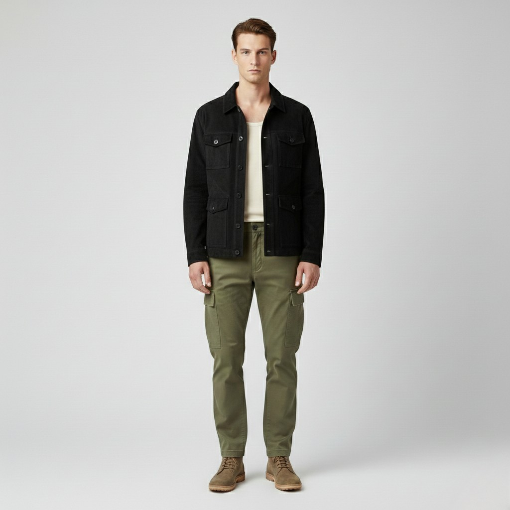 Chaqueta de estilo utilitario para hombre