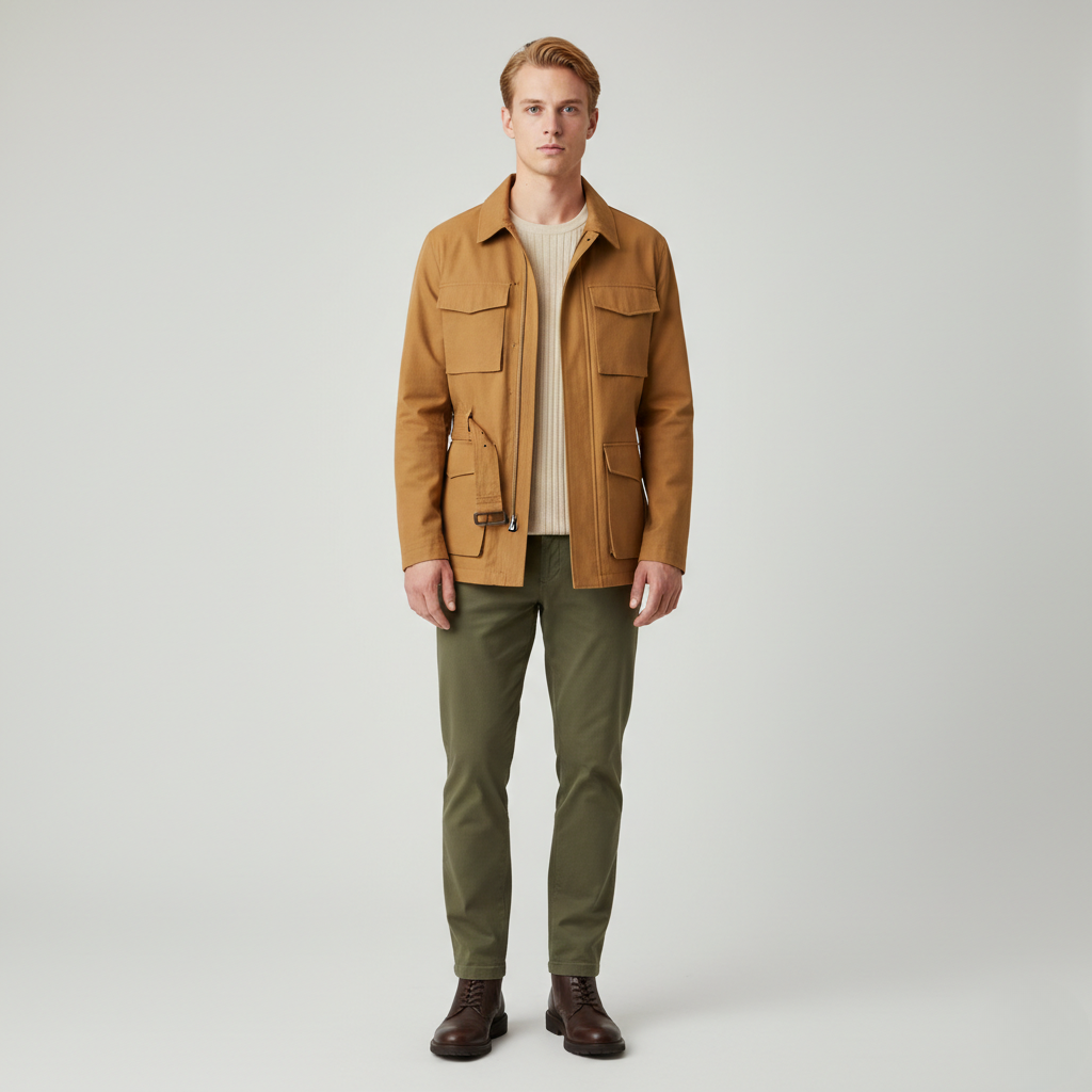 Chaqueta de estilo utilitario para hombre