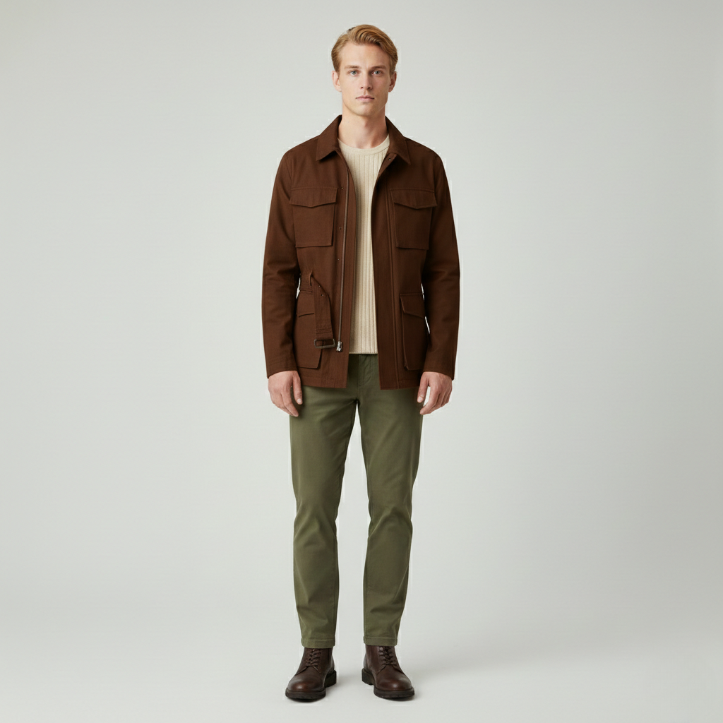 Chaqueta de estilo utilitario para hombre
