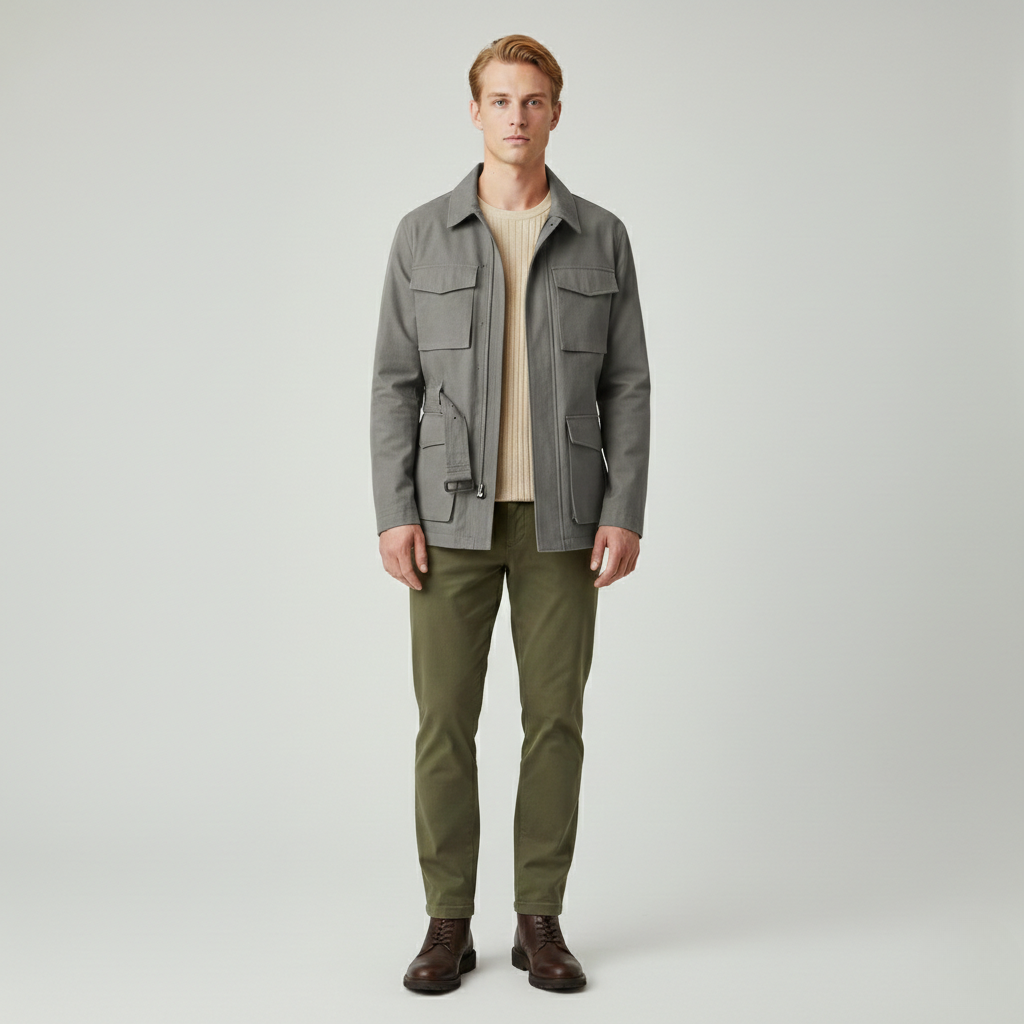Chaqueta de estilo utilitario para hombre
