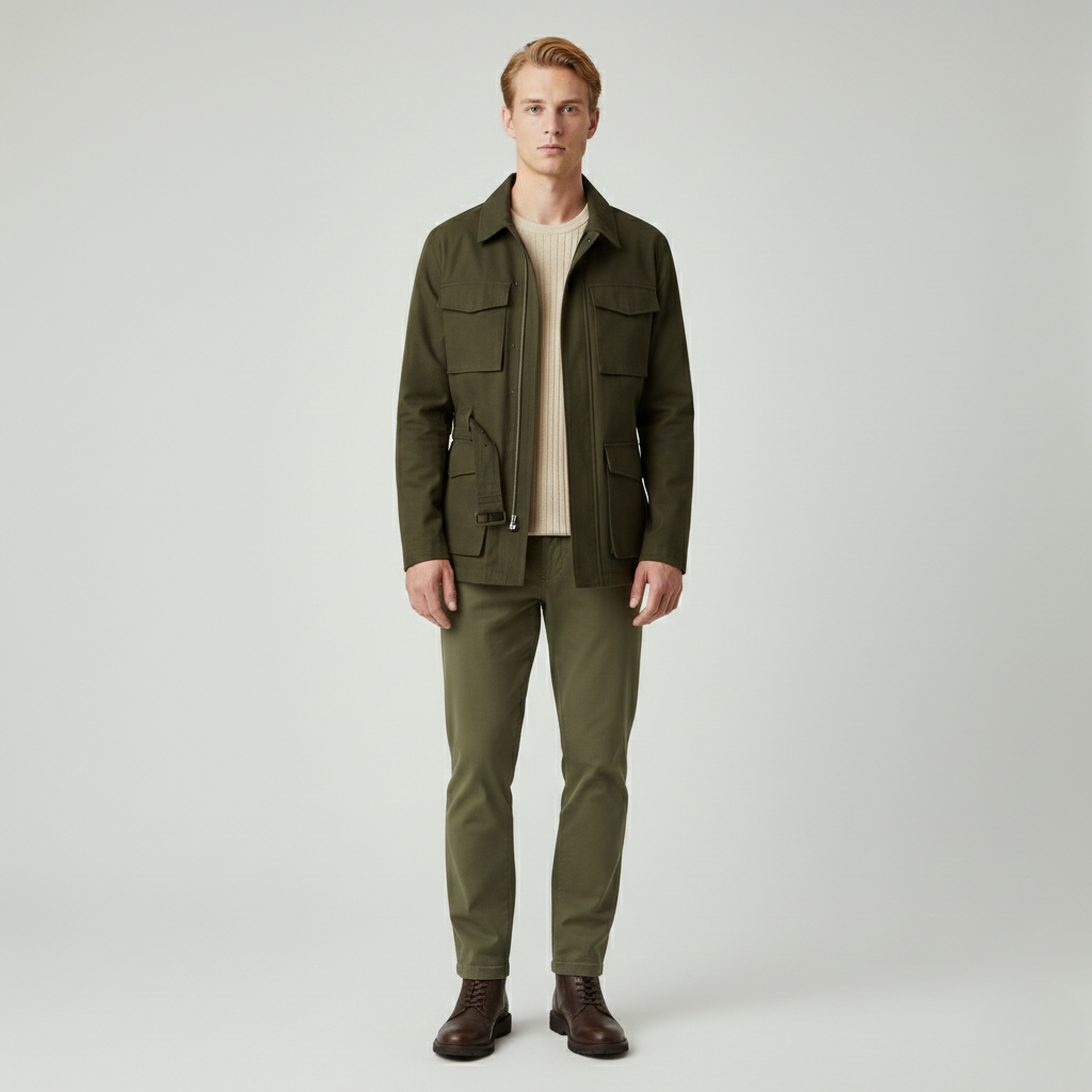 Chaqueta de estilo utilitario para hombre