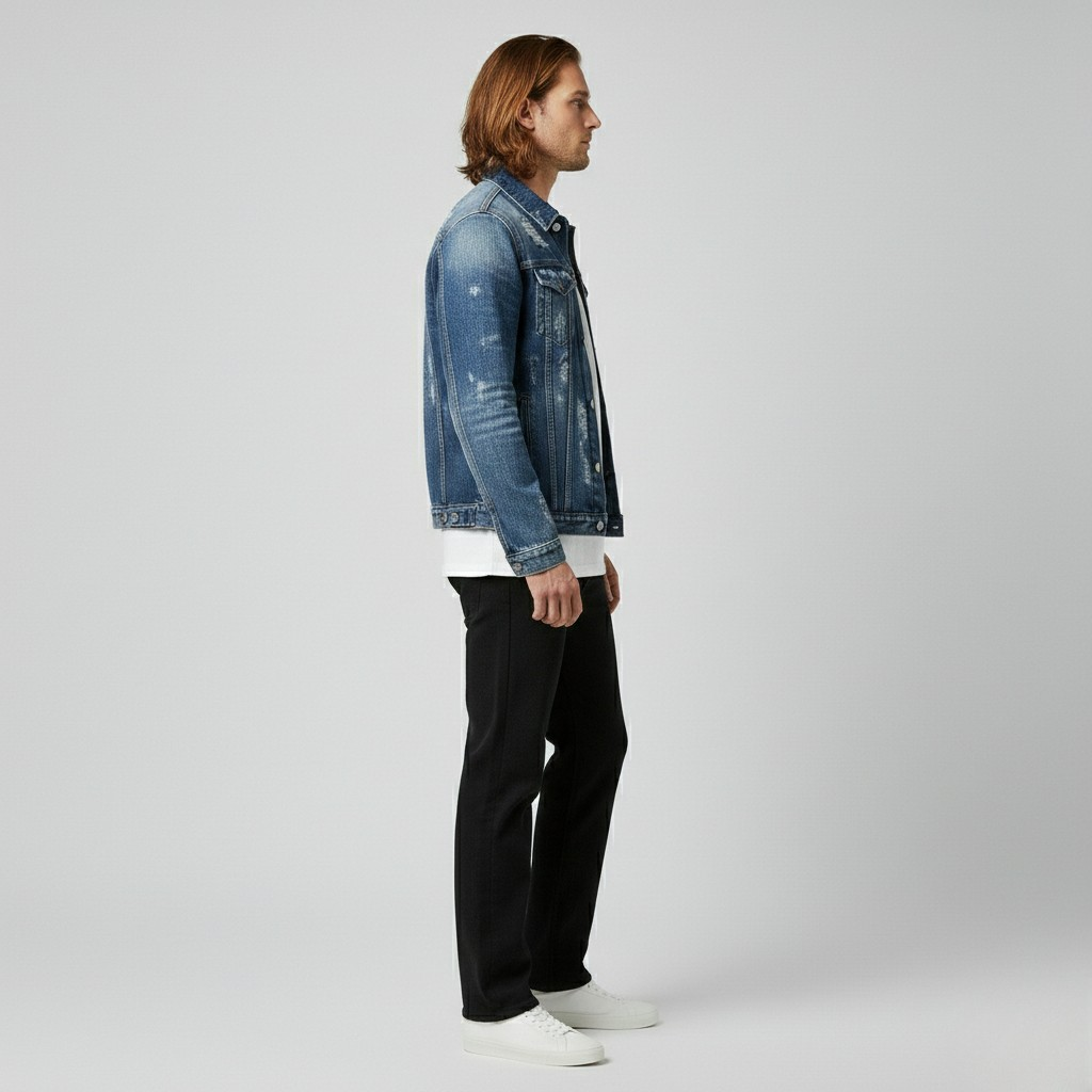 Chaqueta de líneas sencillas para hombre
