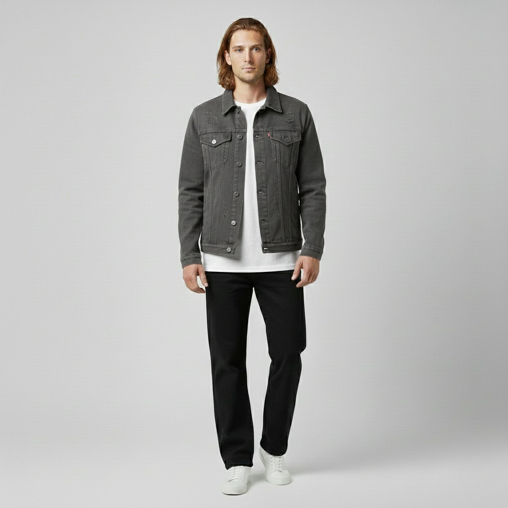 Chaqueta de líneas sencillas para hombre