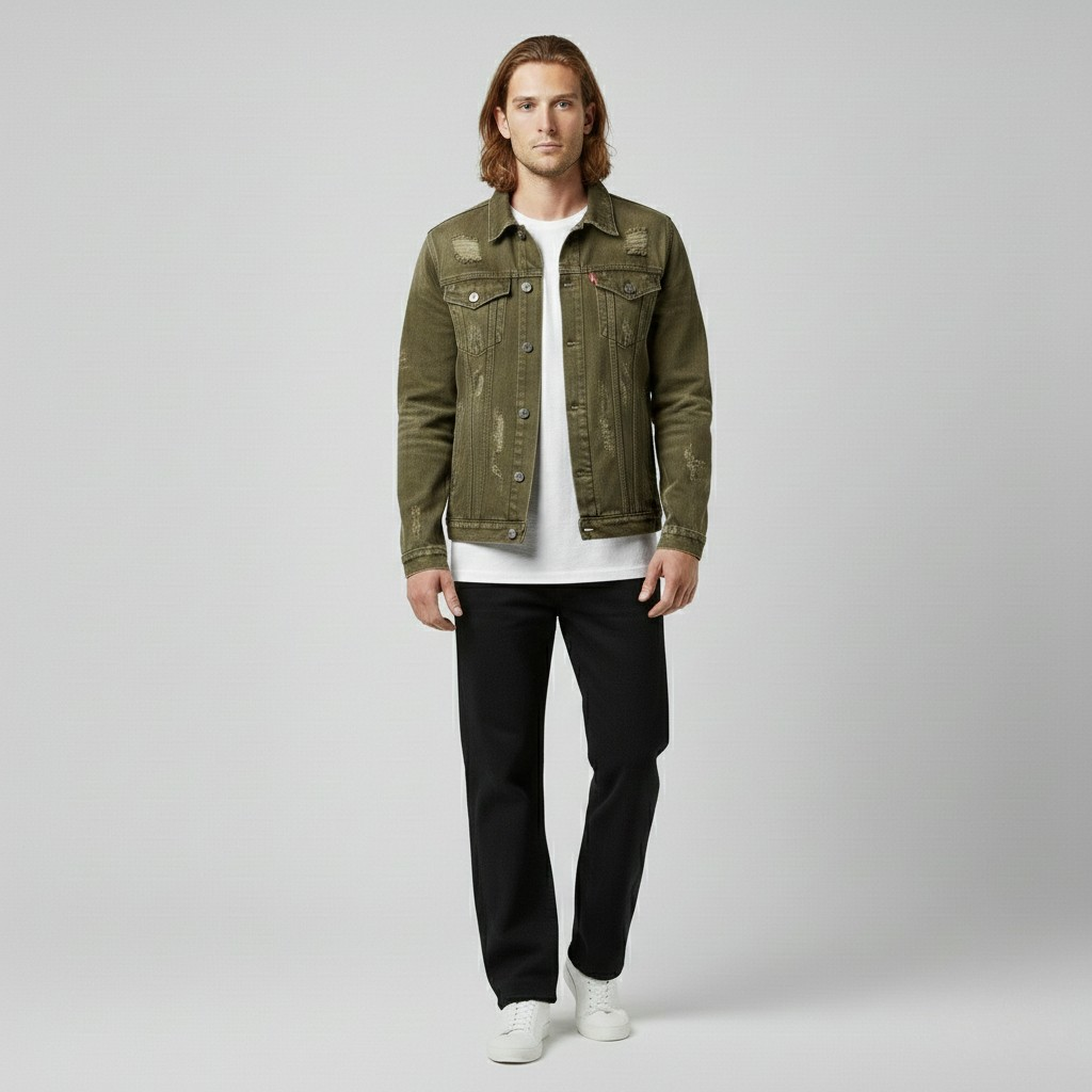 Chaqueta de líneas sencillas para hombre