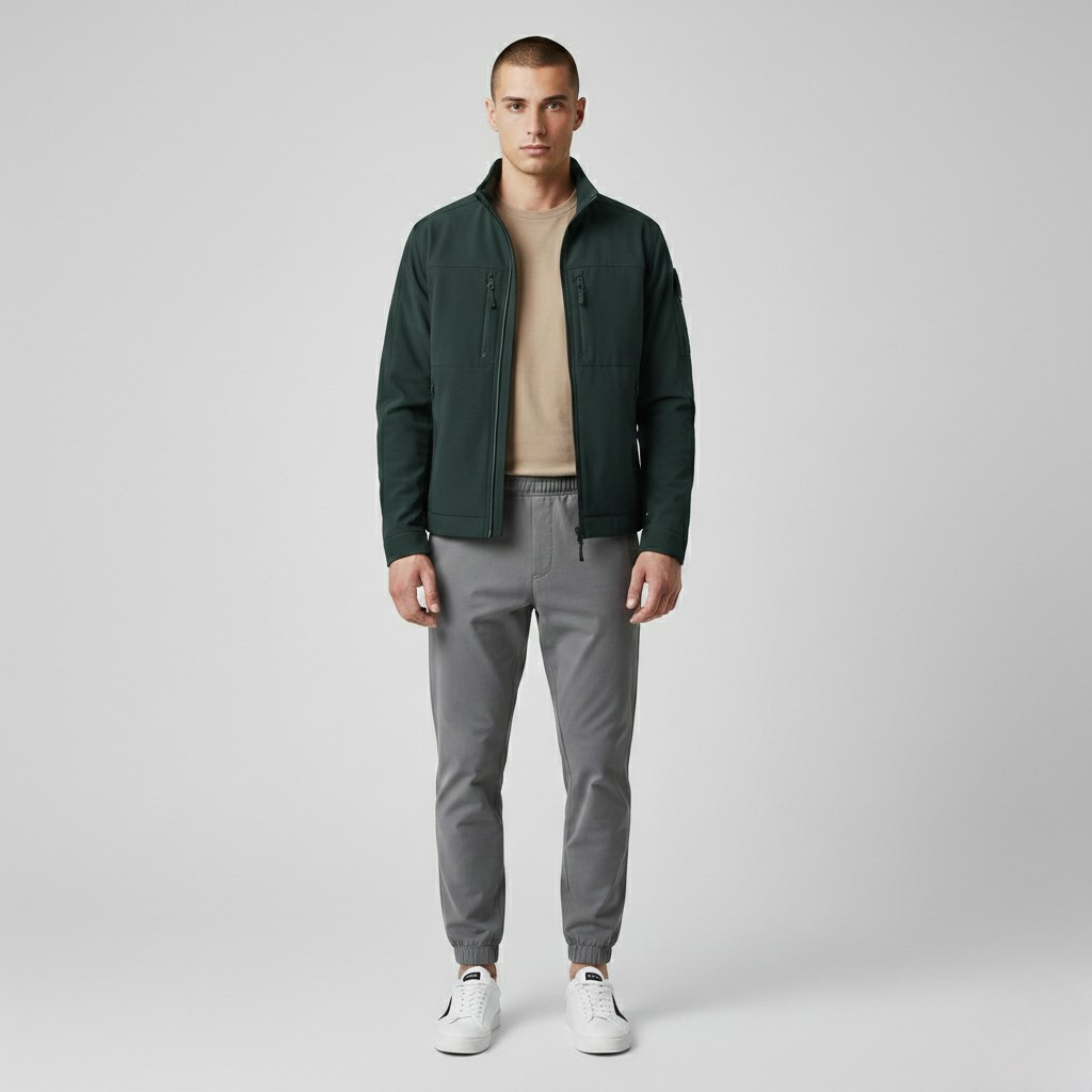 Chaqueta con cremallera para hombre