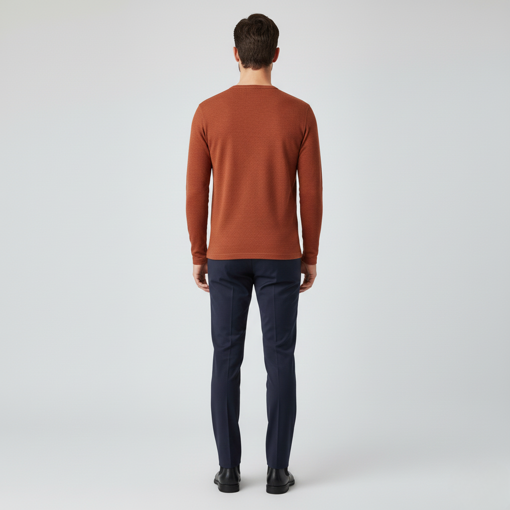 Jersey de manga larga de punto para hombre