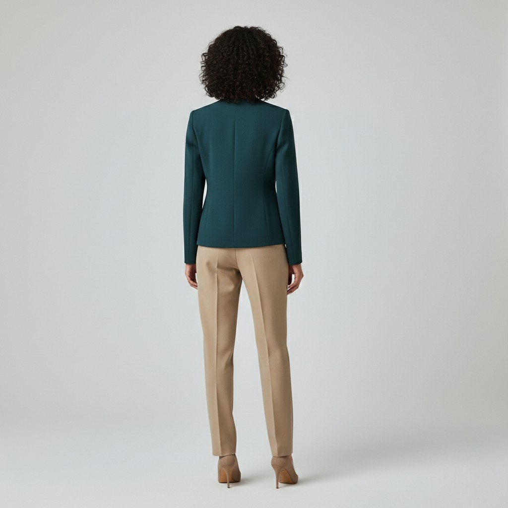 Blazer con detalle asimétrico de corte sastre para mujer