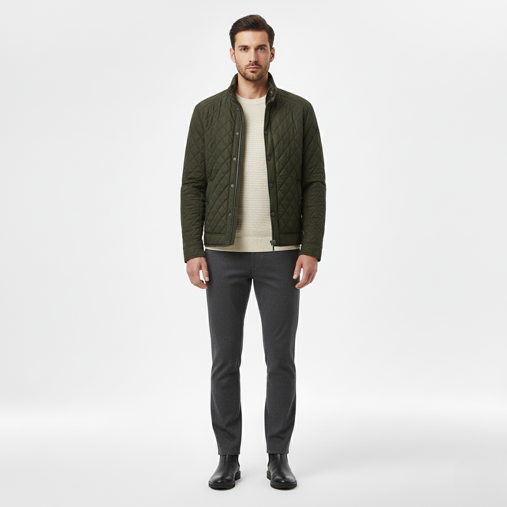 Chaqueta con acolchado para hombre