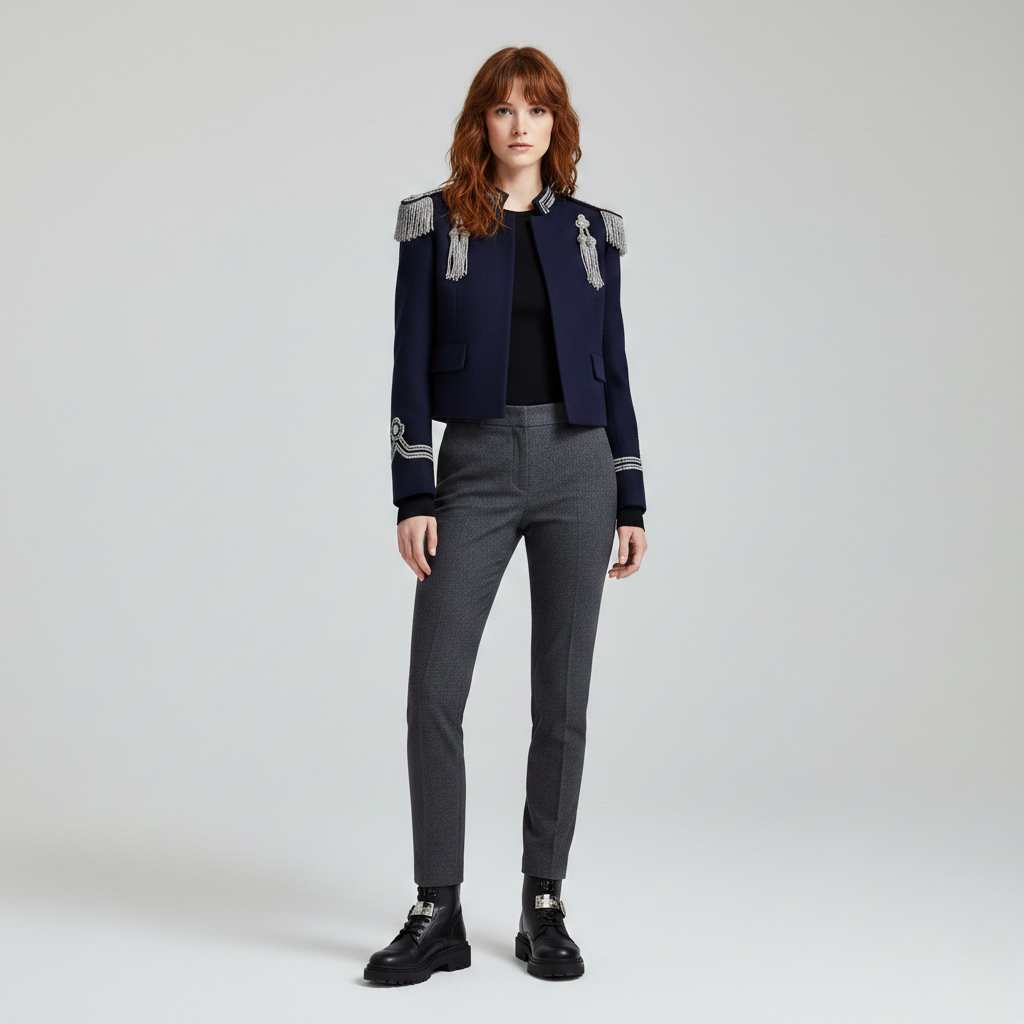Chaqueta de corte corto para mujer
