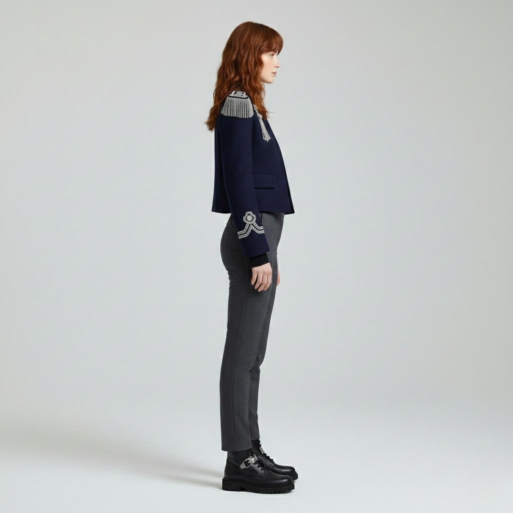 Chaqueta de corte corto para mujer