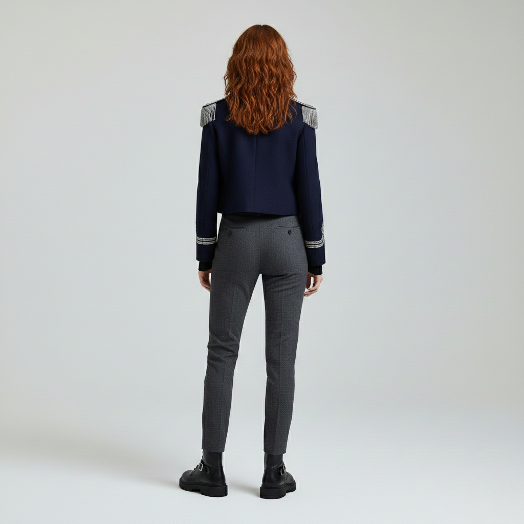 Chaqueta de corte corto para mujer