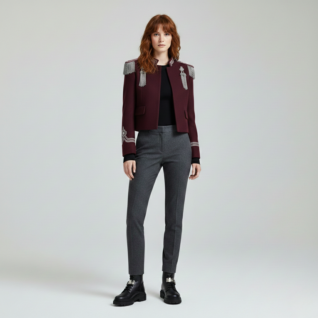 Chaqueta de corte corto para mujer