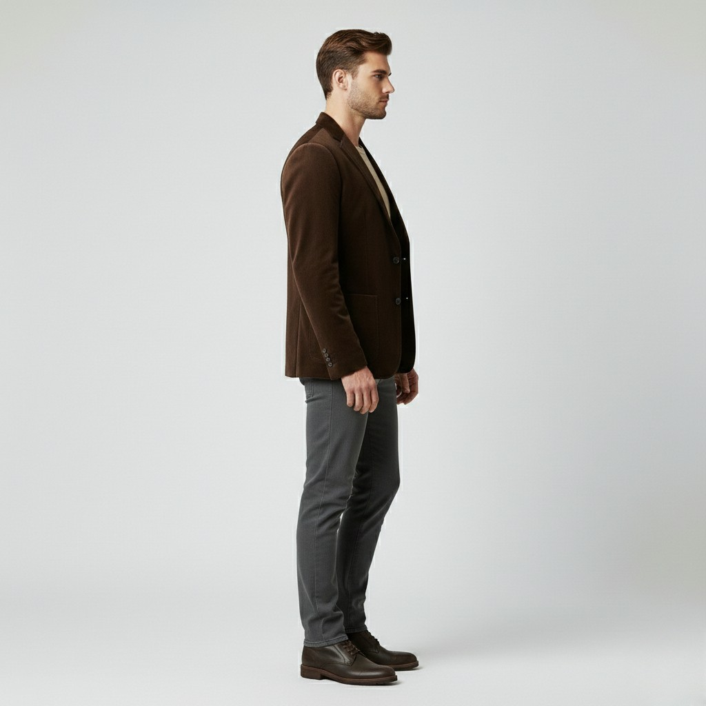 Blazer de corte sastre de punto para hombre