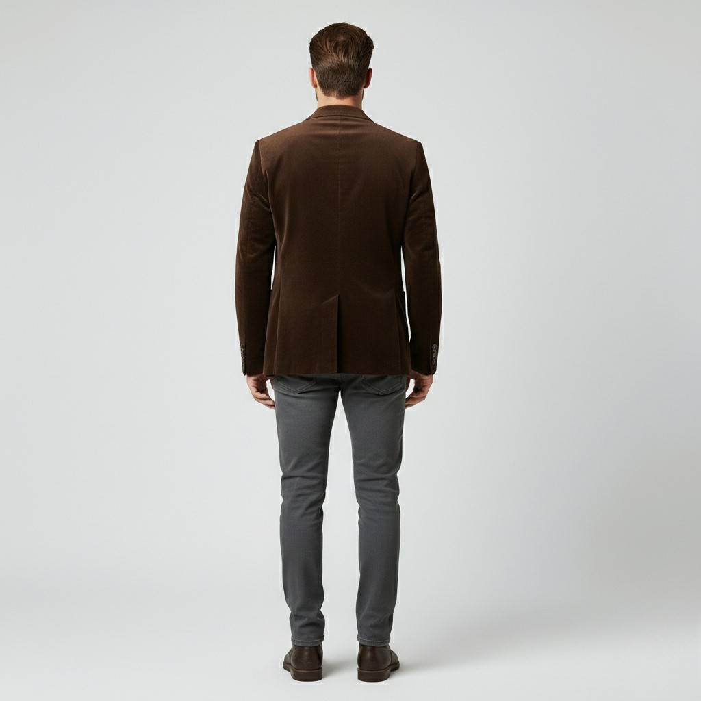 Blazer de corte sastre de punto para hombre