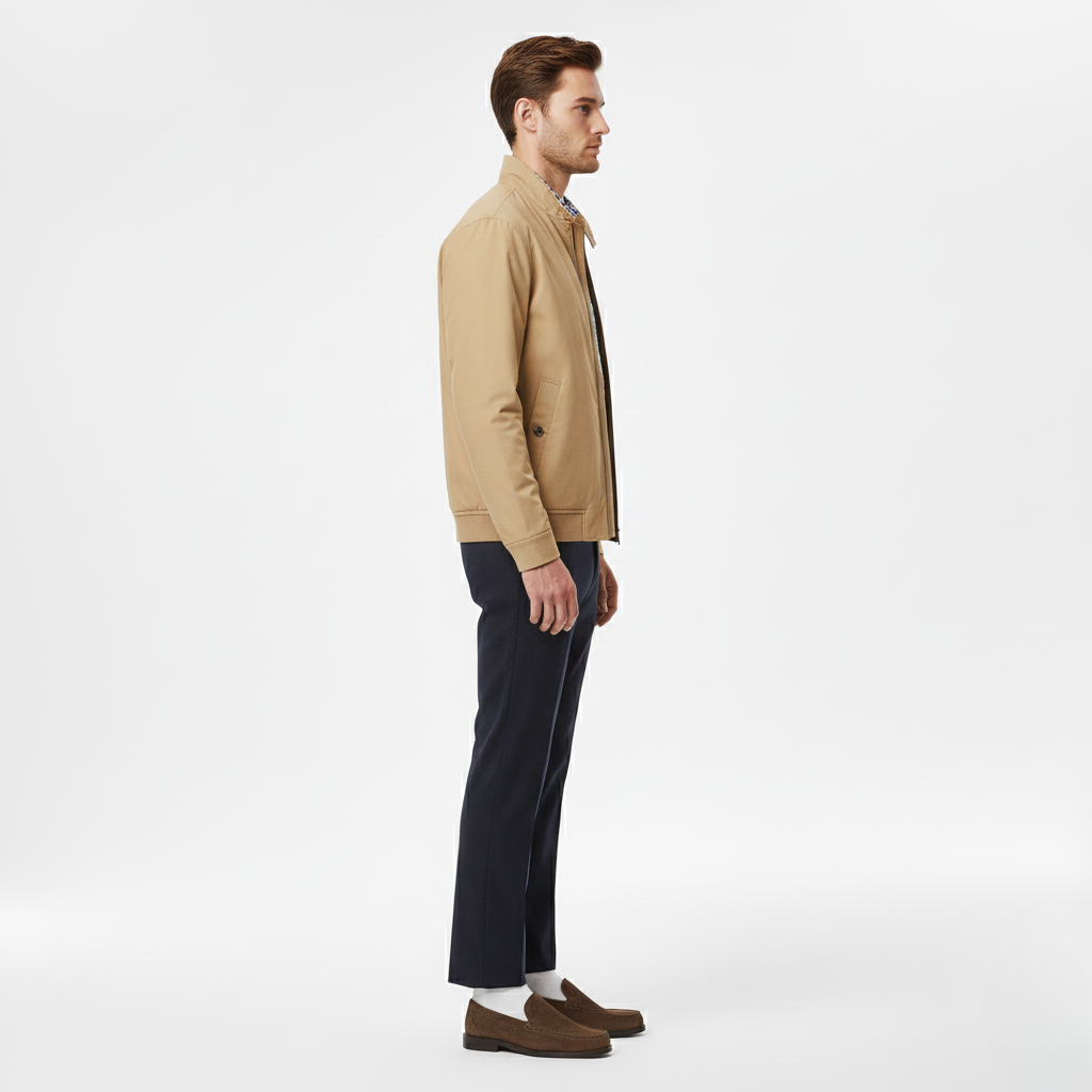 Chaqueta con cremallera para hombre
