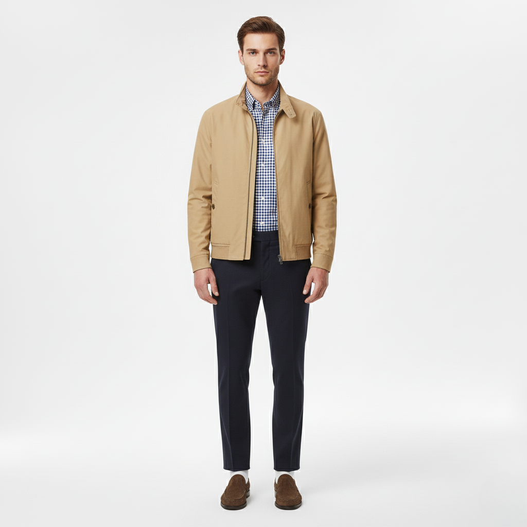 Chaqueta con cremallera para hombre