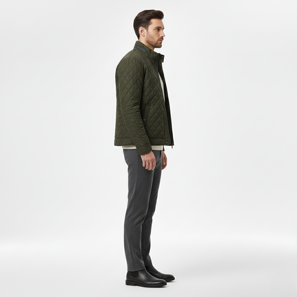 Chaqueta con acolchado para hombre